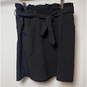 Mondetta Women's High Waisted Stretch Woven Skirt Black Size M